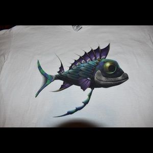 Virtual fish tank shirt